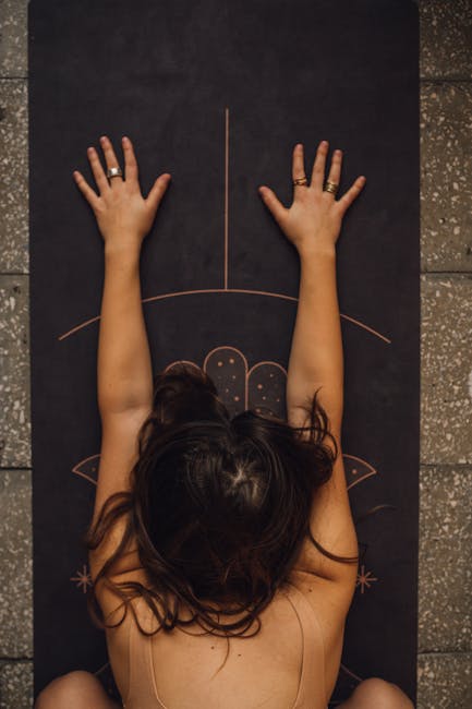 Yoga downward dog pose