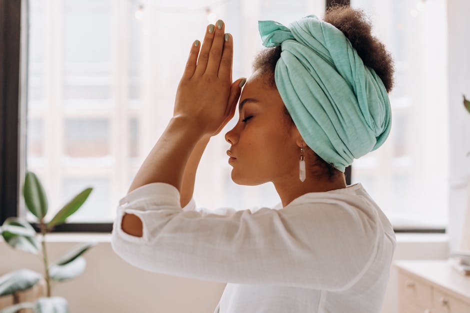 Yoga lotus pose meditation